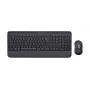 Logitech Signature MK650 for Business - Tastatūras un peles komplekts - Bezvadu - 2,4 GHz, Bluetooth LE - QWERTY - Spāņu - Grafīts