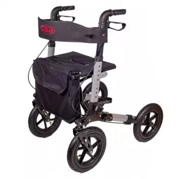 Walker (rollators) ANTAR AT51036 — melns, 27,9 cm (11 collas) sēdekļa augstums, 9 kg, maks. slodze 136 kg, platums 870 mm, dziļums 630 mm