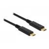 USB kabelis DeLOCK 85531 USB 3.2 Gen 2 1m USB C melns