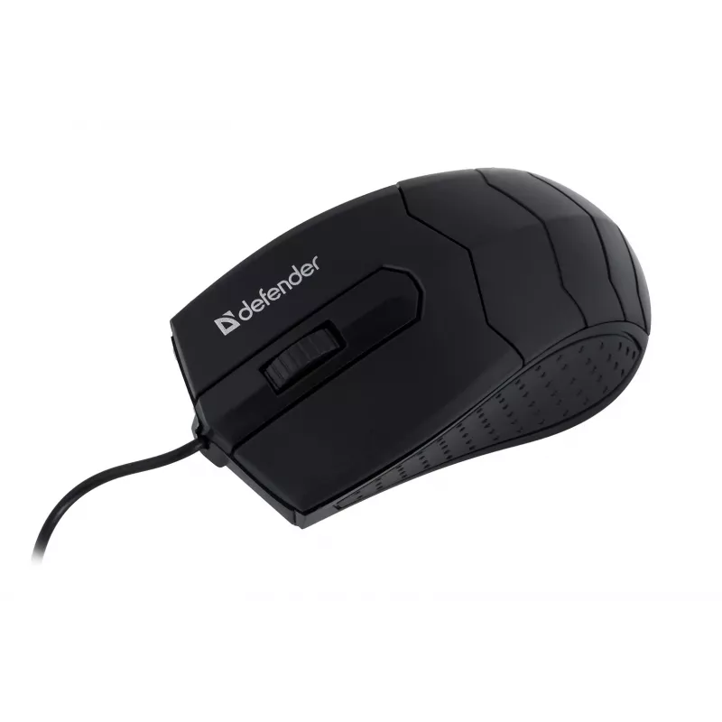 Optiskā pele abām rokām DEFENDER HIT MB-530 — 1000 DPI, USB Type-A, melna, 1,5 m vads