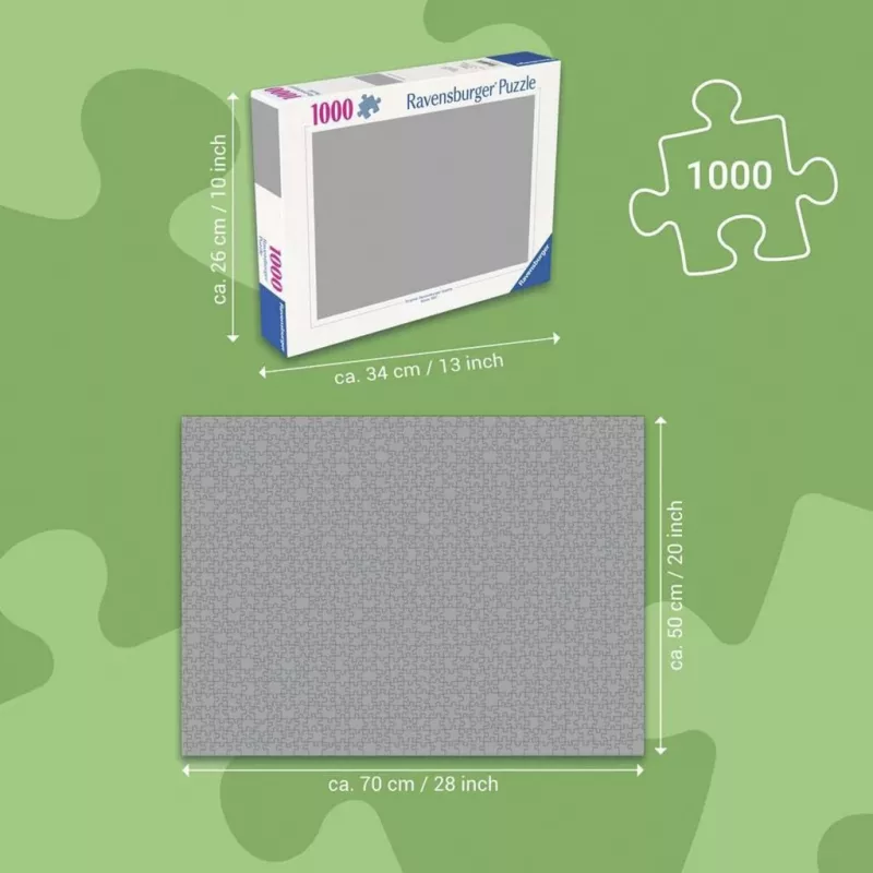 Jigsaw Puzzle Ravensburger Challenge DC Comics 1000 gab., premium savstarpēji savienojami gabali, gatavais izmērs apm. 68 x 49 cm