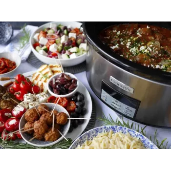 Lēnais plīts Crock-Pot CSC063X 7,5 l, 320 W, korpuss no nerūsējošā tērauda, noņemama keramikas bļoda