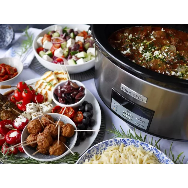 Lēnais plīts Crock-Pot CSC063X 7,5 l, 320 W, korpuss no nerūsējošā tērauda, noņemama keramikas bļoda