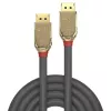 Lindy 20m DisplayPort 1.2 kabelis, Gold Line, 20 m, DisplayPort, DisplayPort, vīrišķais, vīrišķais, 4096 x 2160 pikseļi