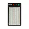 Breadboard DELOCK 18314 — lodēšanai nepiemērots prototipēšanas dēlis, metāls/plastmasa, 109×165×1 mm, melns/baltss