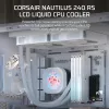 Universāls šķidruma dzesētājs Corsair Nautilus 240 RS LCD 12 cm Balts