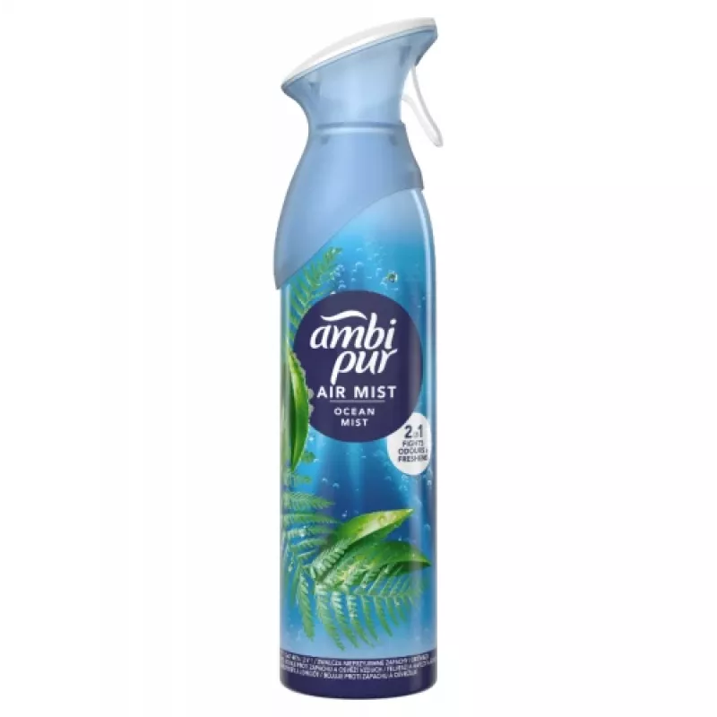 Gaisa atsvaidzinātājs AMBIPUR Ocean Mist 185 ml — aerosola šķidruma uzpildes aromāts