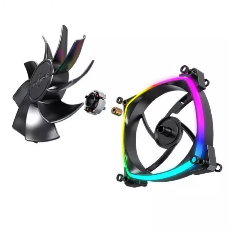 Montech RX120 PWM Computer case Fan 12 cm Melns 3 gab.