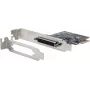 Seriālā PCIe karte Exsys EX-46024 — 4× RS-232 porti ar astoņkāja kabeli