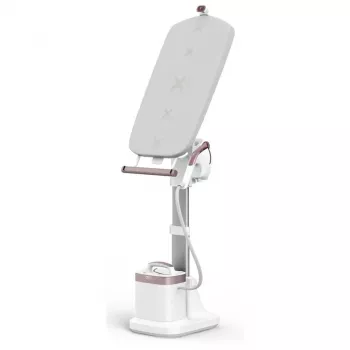 Gludināšanas sistēma Tefal QT 1811 IXEO, gludināšanas stacija ar iebūvētu 1,2 l tvertni, 2200 W, nepārtraukta tvaika padeve 80 g/min, tvaika pastiprinājums 200 g/min, vertikālā tvaicēšana, gludināmais dēlis iekļauts