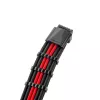CableMod C-Series PRO RM Melns Label barošanas kabeļu komplekts CM‑PCSR‑16P3KIT‑NKKR‑R — melns un sarkans pīts PSU kabeļu komplekts