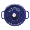 Staub 24 cm apaļa čuguna katls tumši zilā krāsā
