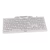 CHERRY KC 1000 SC viedkaršu tastatūra ar vadu, gaiši pelēka, USB, QWERTY, UK