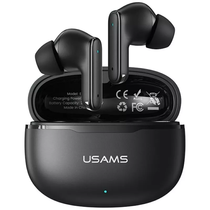 Bluetooth austiņas Usams E05 TWS melnas