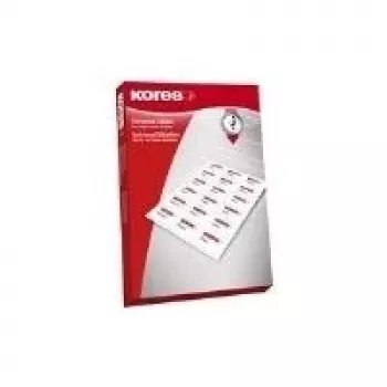 Uzlīmes Kores L19038 bez līmes 560 gab. Baltas Taisnstūrveida