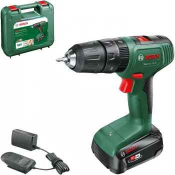 Bezvadu triecienurbjmašīna EasyImpact 18V-38 (zaļa/melna, litija jonu akumulators 2,0 Ah, pārnēsāšanas kaste, POWER FOR ALL ALLIANCE)