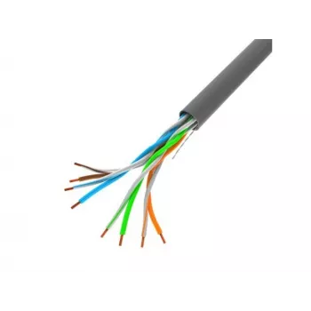 LANBERG LCU5-10CC-0100-S UTP LAN kabelis RJ45 100MB/S 100M pelēks