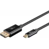 USB-C uz DisplayPort kabelis GOOBAY 75704, 1 m, līdz 4K@60Hz