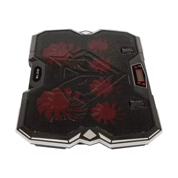 6 VENTILATORU VORTEX RGB Klēpjdatora dzesēšanas paliktnis