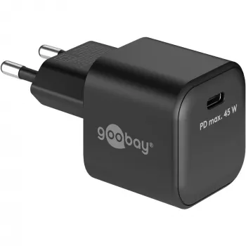 Goobay lādētājs 65331 Iekštelpu maiņstrāvas ātrā uzlāde Melns USB Type-C