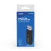 Karšu lasītājs SAVIO AK-64 USB 3.2 Gen 1 Type-A izeja, MicroSD slots, 5000 Mbit/s, melns