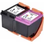 Renkforce tintes komplekts, aizstāj HP 302 (X4D37AE) saderīgs komplekts melna, ciāna, fuksīna, dzeltena RF-I-HP302BCMY2PK RF-5628788 (RF-5628788)
