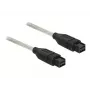 FireWire kabelis DeLOCK FireWire B/B 1,0 m pelēks