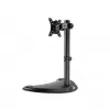 Monitora galda statīvs GEMBIRD MS-D1ST-04 13–32 collu ekrāniem, regulējams augstums un slīpums, VESA 75x75–100x100, līdz 8 kg