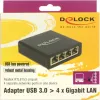 Saskarnes centrmezgls DeLOCK 62966 Melns