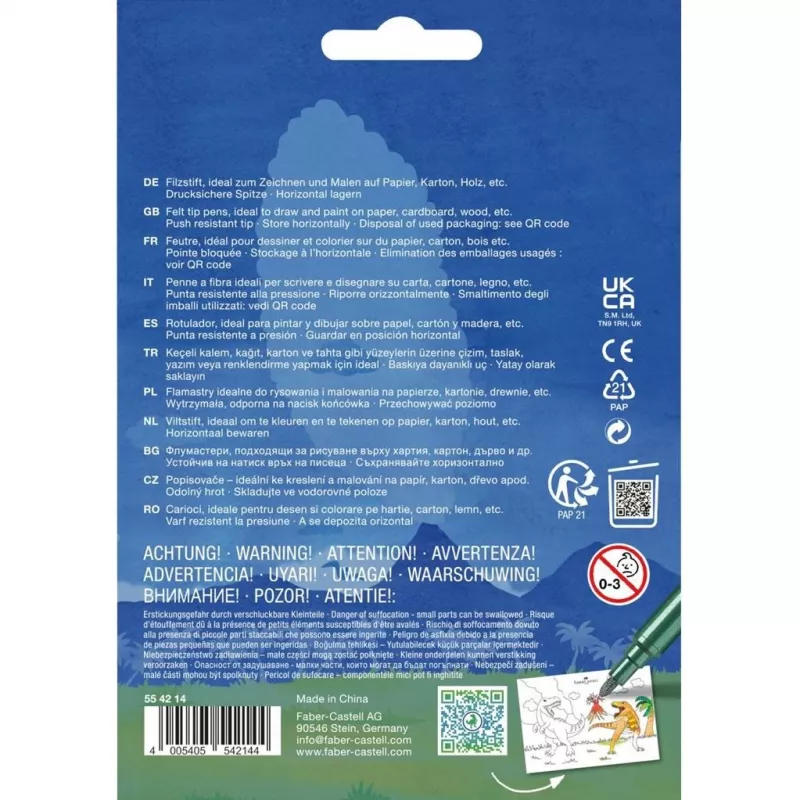 Flomāsters Faber-Castell 554214 Daudzkrāsu 13 gab.
