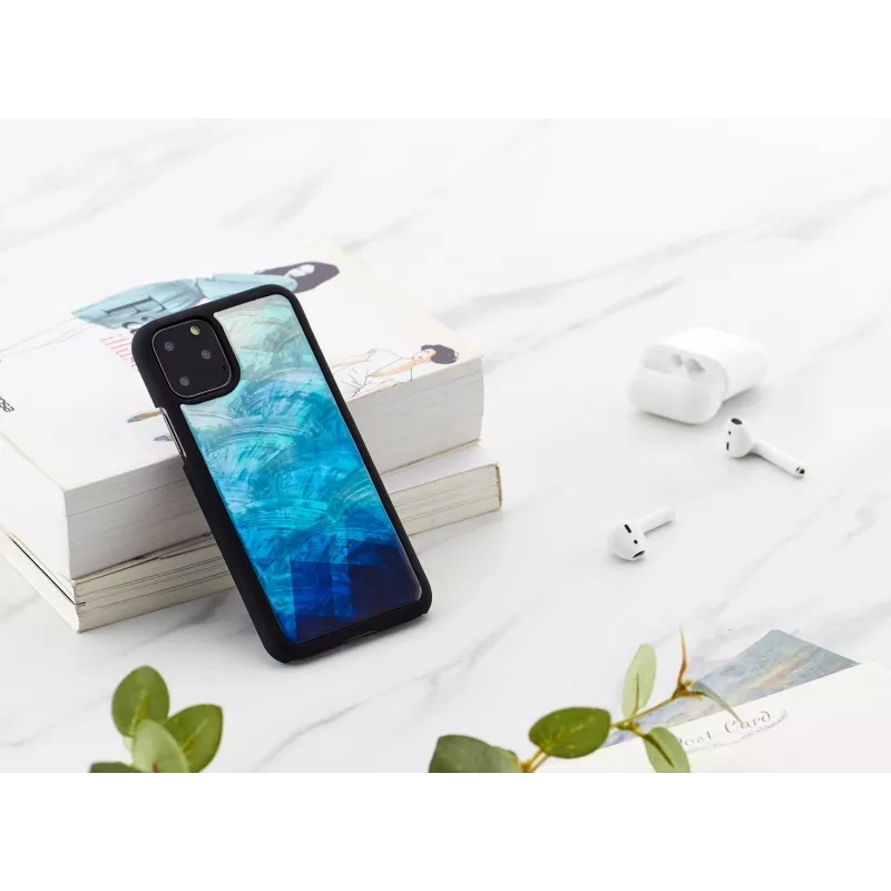 Aizsargājošs viedtālruņa maciņš iKins iPhone 11 Pro — zila ezera un melna krāsu kombinācija