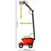 Būvbloki COBI Manitou 280 TJ 347 gabali bērniem no 6 gadu vecuma