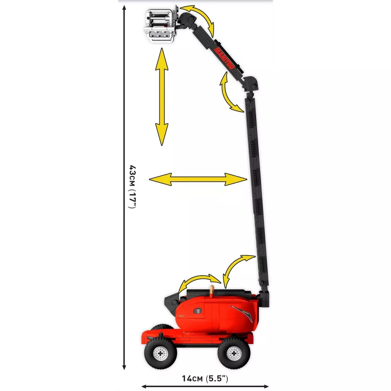 Būvbloki COBI Manitou 280 TJ 347 gabali bērniem no 6 gadu vecuma