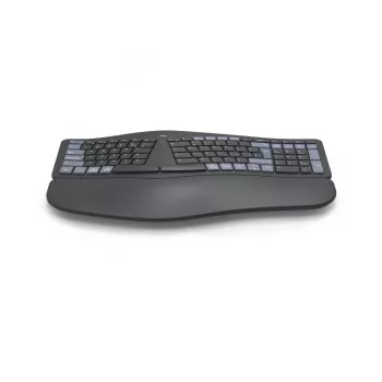 Bezvadu ergonomiskā tastatūra HAMA WK-900 melna USB, kompakts izkārtojums, bezvadu savienojums