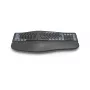 Bezvadu ergonomiskā tastatūra HAMA WK-900 melna USB, kompakts izkārtojums, bezvadu savienojums