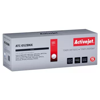Activejet ATC-052BNX tonera kasetne (aizstāj Canon CRG 052H XL; Supreme; 9200 lapas; melna)