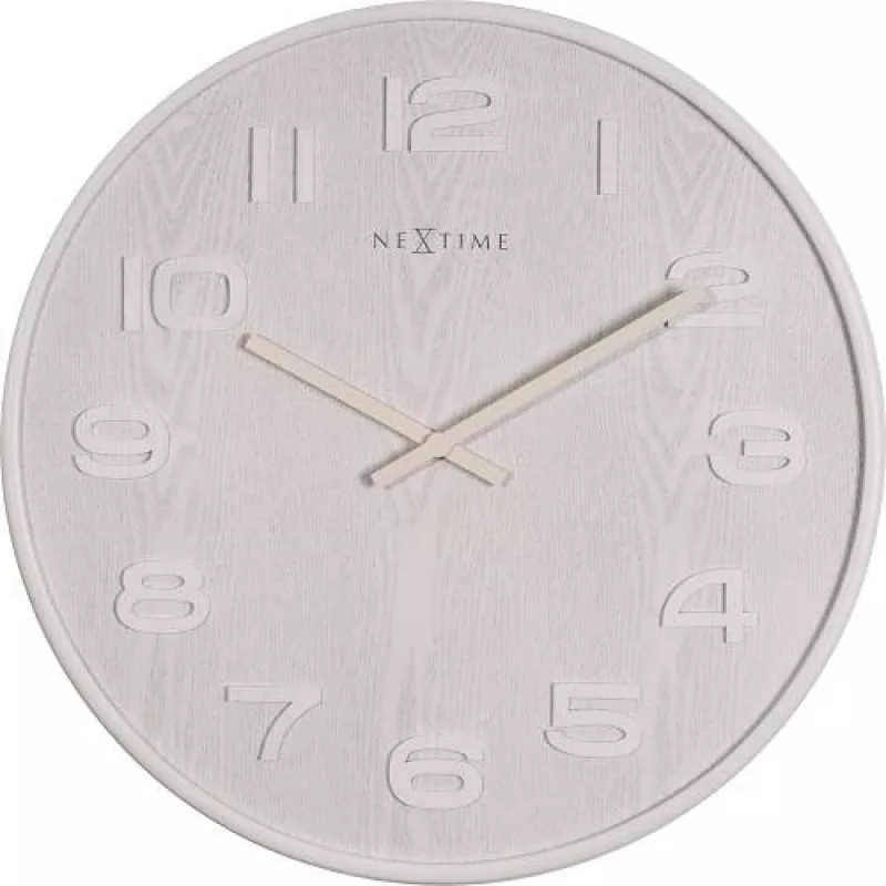 NeXtime 3096WI - Sienas pulkstenis - kvarca pulkstenis - Aplis - Balts - Koks - Koks