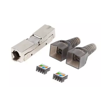 LANBERG RJ-45 FTP Cat6A spraudnis 8P8C, 2x saderīgi savienotāji
