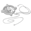 Korpusa ventilators MODECOM VOLCANO APEX 140 ARGB balta 140mm Reverse