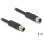 DeLOCK 80519 sensors/aktuatora kabelis 1 m RST M12 Melns