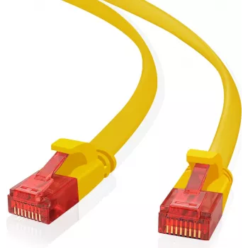 Tīkla kabelis Helos 262990 sarkans/dzeltens 3m Cat6 U/UTP