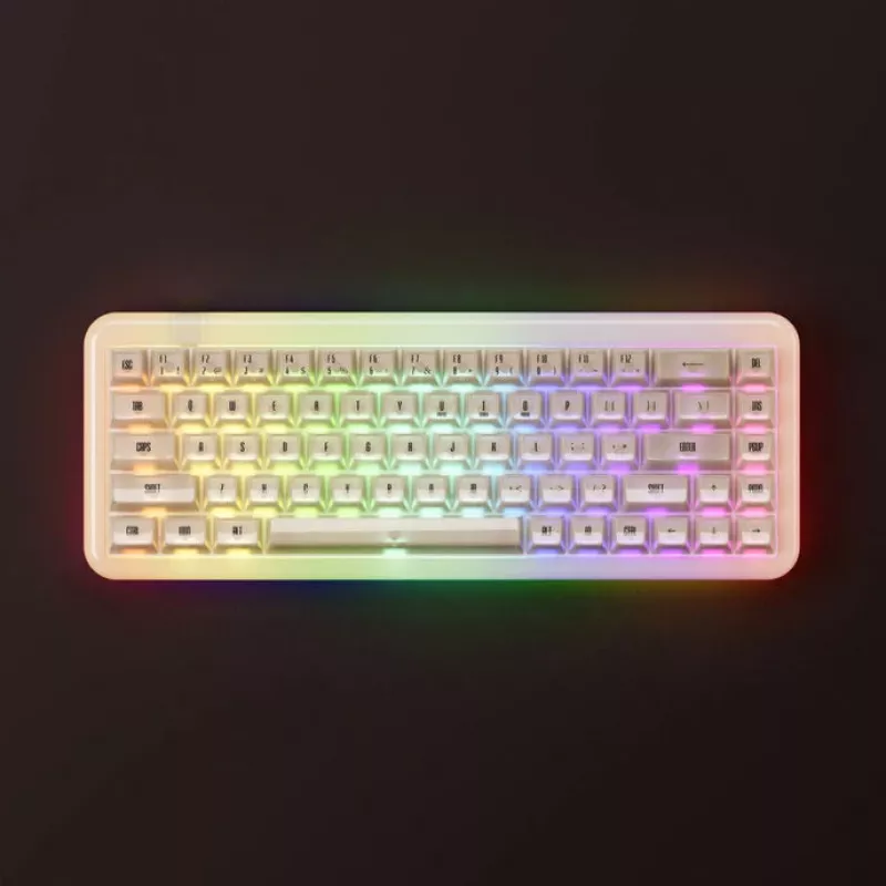 Mehāniskā spēļu klaviatūra AKKO YU01 Antique Jade 65% RGB ar V3 Piano Pro slēdžiem