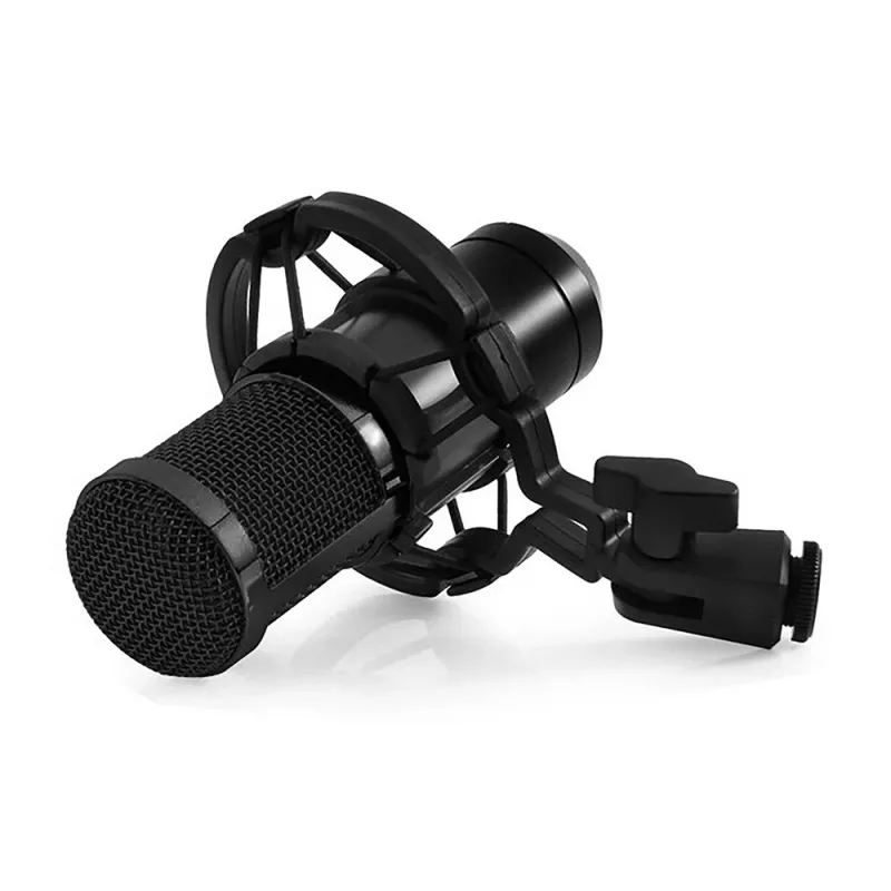 Vadu datora mikrofons MEDIA-TECH MT397K ar XLR ieeju, galda statīvs, 2,4 m kabelis, 20–20000 Hz, -32 dB jutība