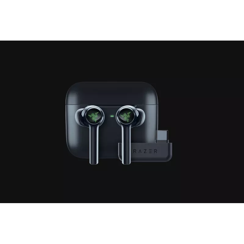 Razer Hammerhead Pro HyperSpeed austiņas True Wireless Stereo (TWS) ievietojamās spēļu Bluetooth melnas