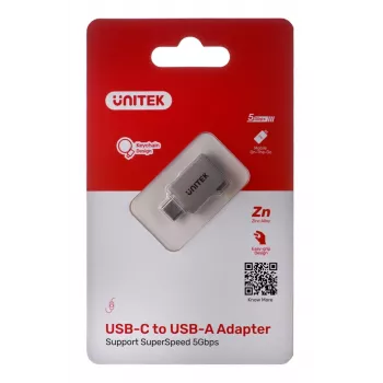 UNITEK ADAPTERS USB-C–USB-A 3.1 GEN1, M/F, A1025GNI