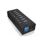 ICY BOX IB-AC618 USB 3.2 Gen 1 (3.1 Gen 1) Type-B 5000 Mbit/s Melna