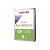 Toshiba S300 Surveillance 3.5 iekšējais cietais disks SATA 6GB/s - 6TB, 5400 RPM