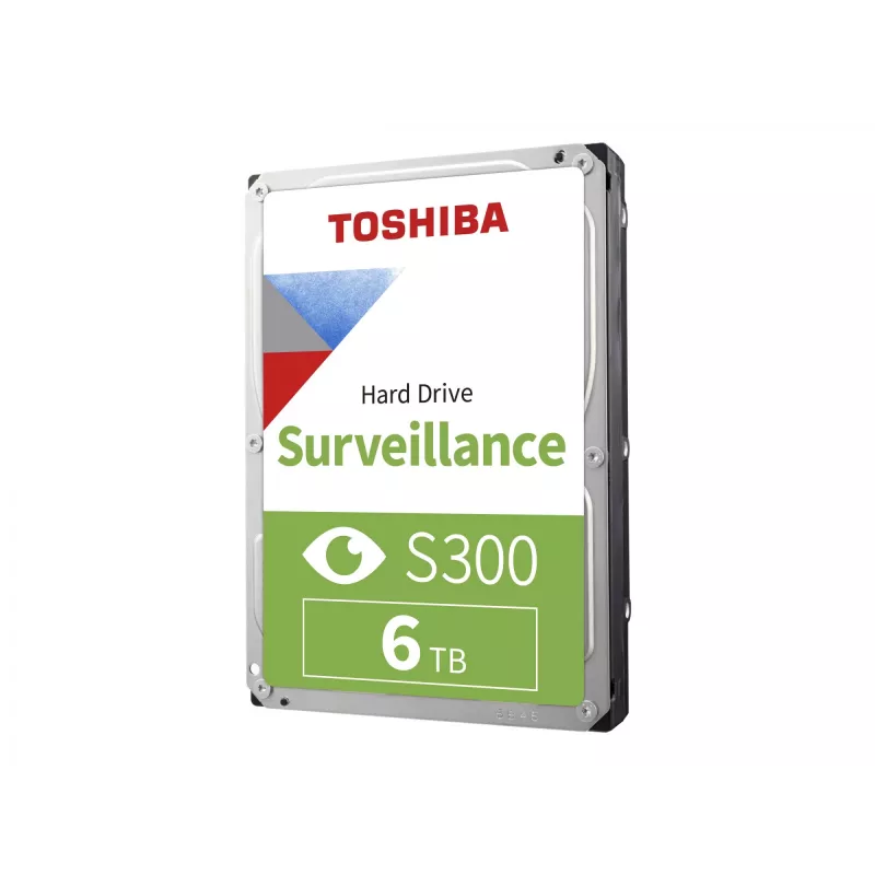 Toshiba S300 Surveillance 3.5 iekšējais cietais disks SATA 6GB/s - 6TB, 5400 RPM