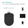 Fiksēts USB-C uzlādes adapteris Samsung Galaxy Watch FIXDW-SAP-BK melns