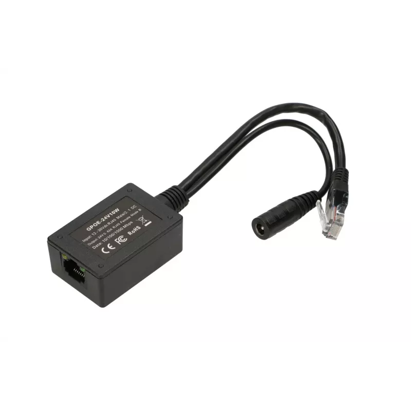 PoE adapteris Extralink EX.14688 Fast Ethernet Gigabit Ethernet 24 V